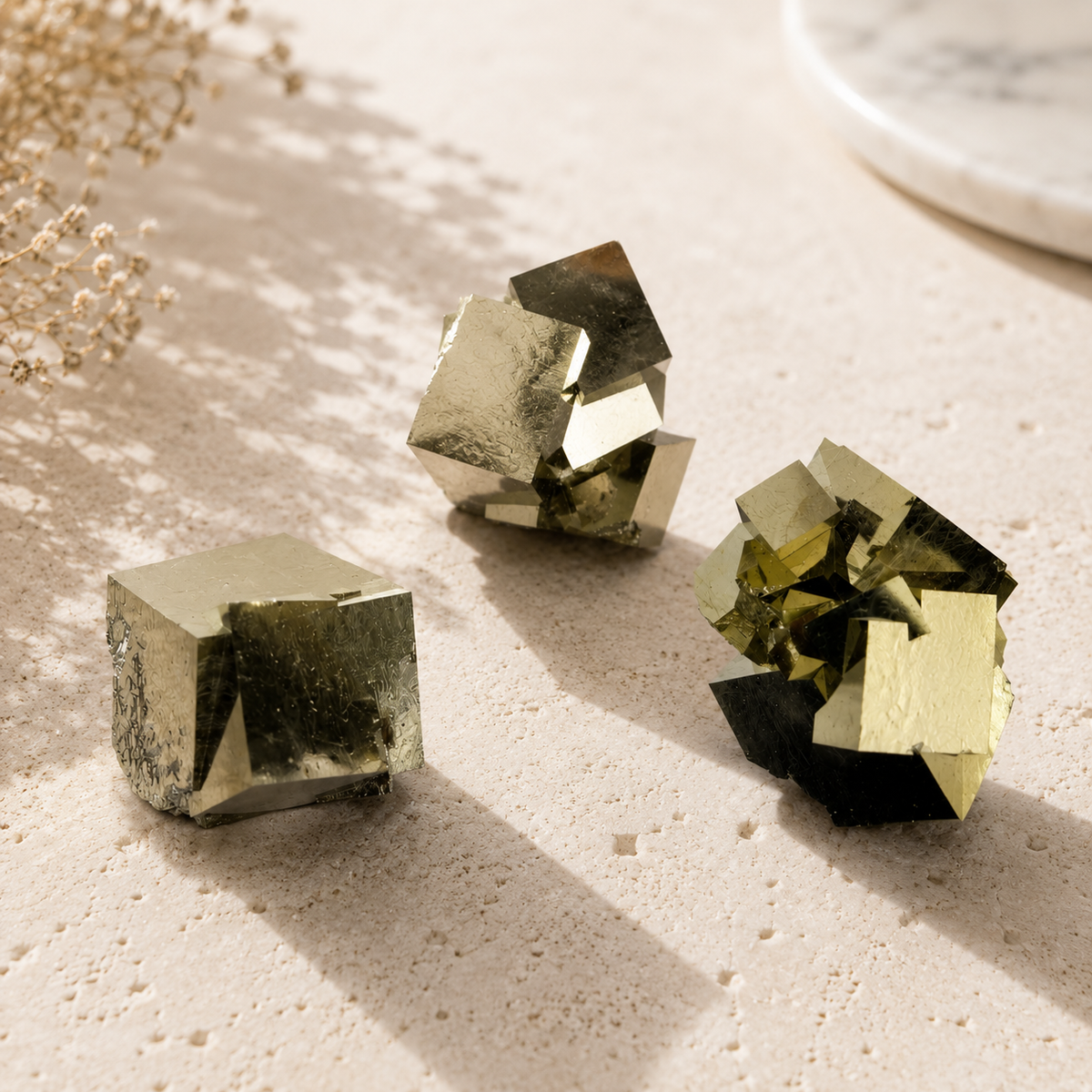 Premium Natural Pyrite Cube Cluster (Spain Origin)